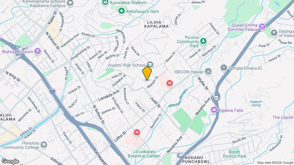 654 Judd St Map and Location Details