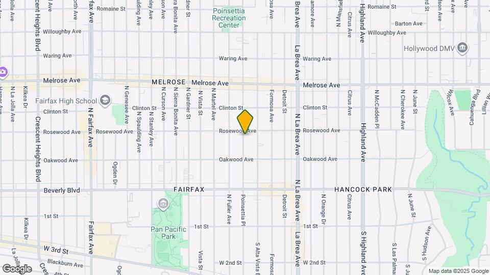 456 N Poinsettia Pl Mapa y Detalles de la Ubicación