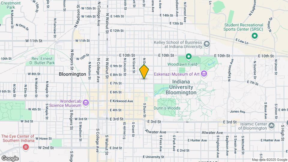 319 N Dunn St Mapa y Detalles de la Ubicación