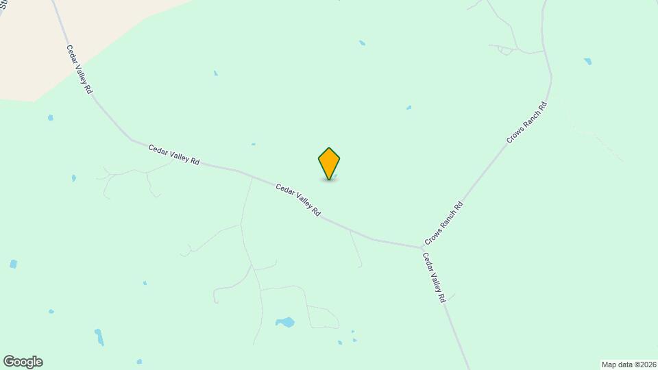 14942 Cedar Valley Rd Map and Location Details