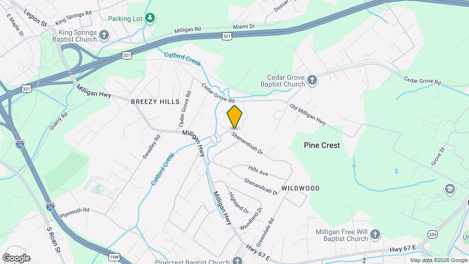 290 Shenandoah Dr, Unit #2 Map and Location Details