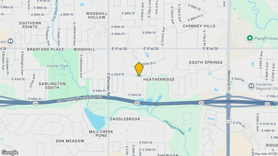 6910 E 93rd St Map and Location Details