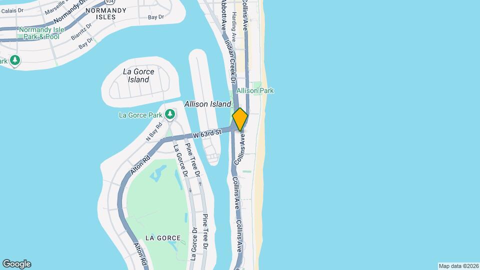 6080 Collins Ave Map and Location Details