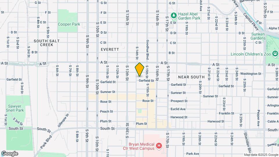 1420 Garfield St Map and Location Details