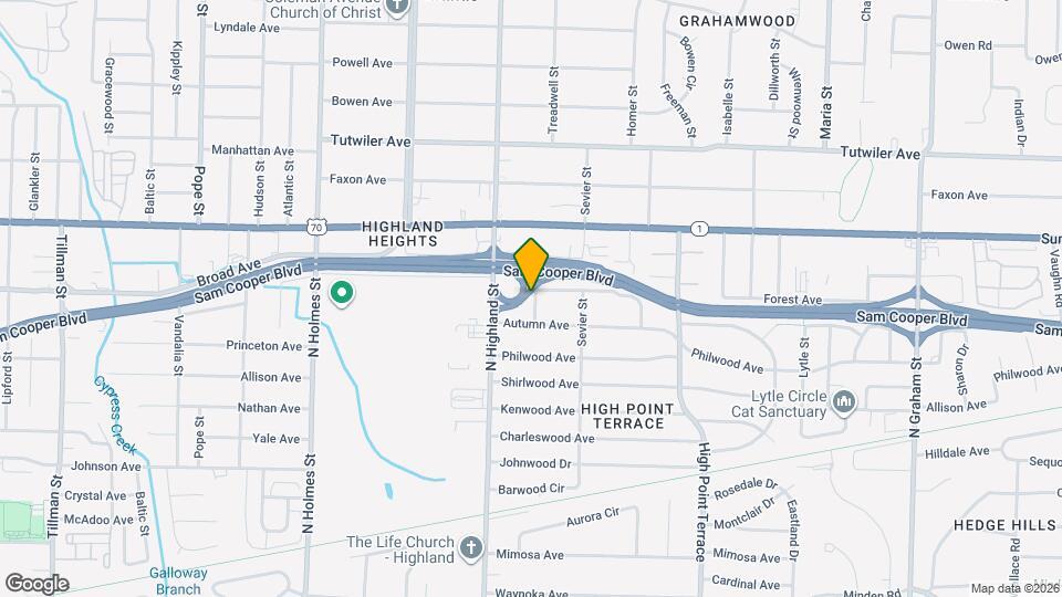 3539 Galloway Ave Map and Location Details