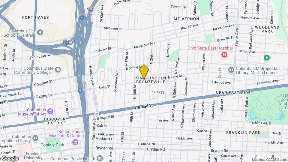 1012 E Long St Map and Location Details