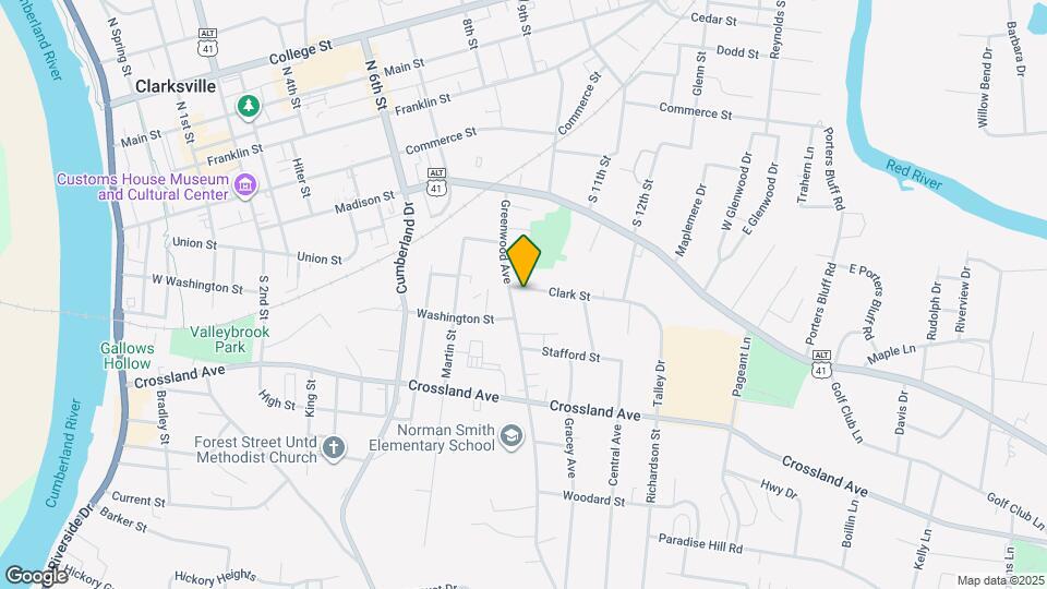 914 Clark St Map and Location Details