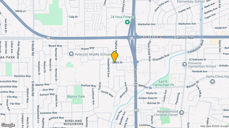 1240 Halford Ave Map and Location Details