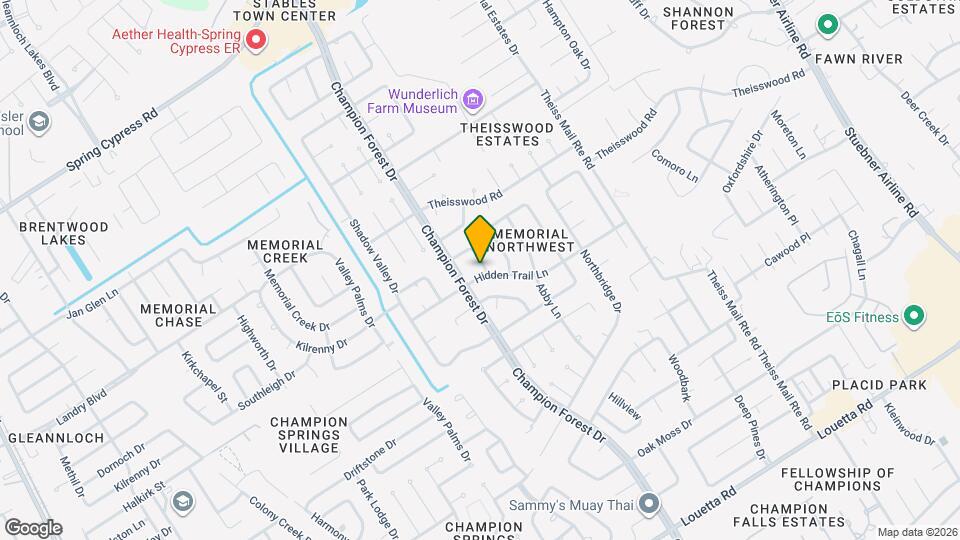 17703 Forest Park Ln Map and Location Details