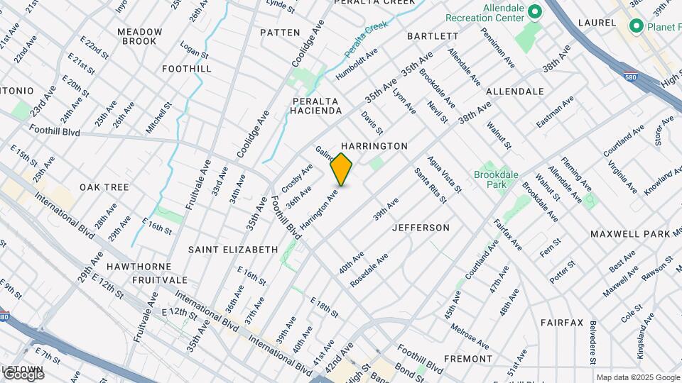 2050 Harrington Ave Mapa y Detalles de la Ubicación