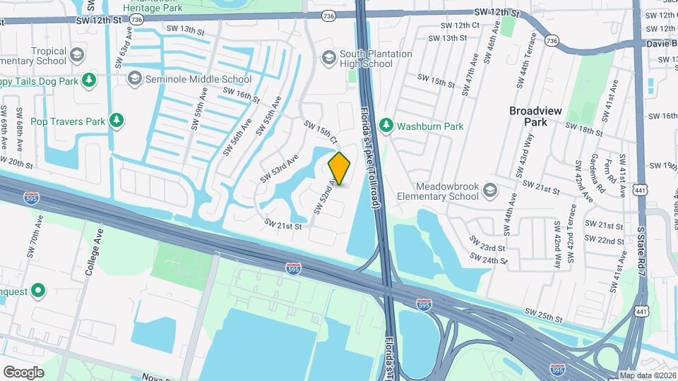 5170 SW 18th Ct, Unit Rear Map and Location Details