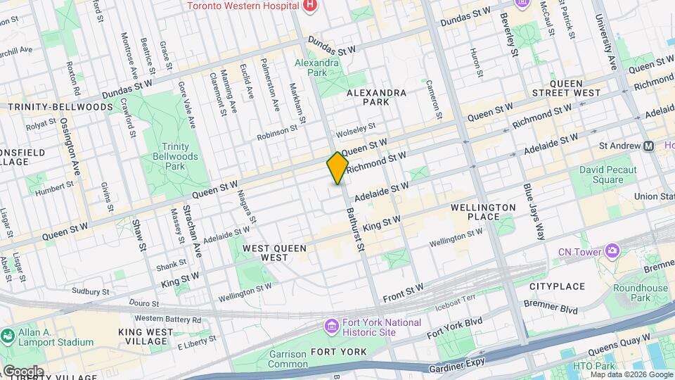 140 Bathurst St Map and Location Details