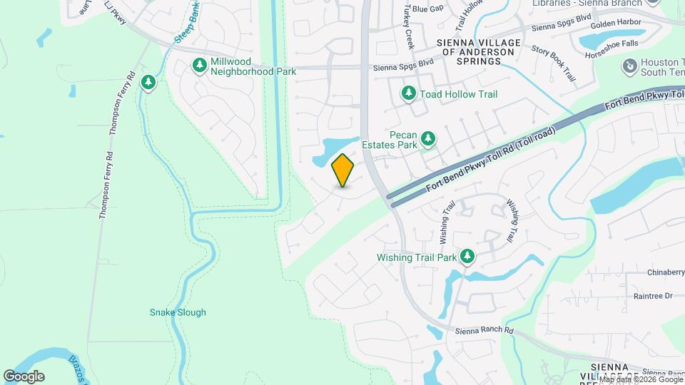 7007 Fall Creek Ln Map and Location Details