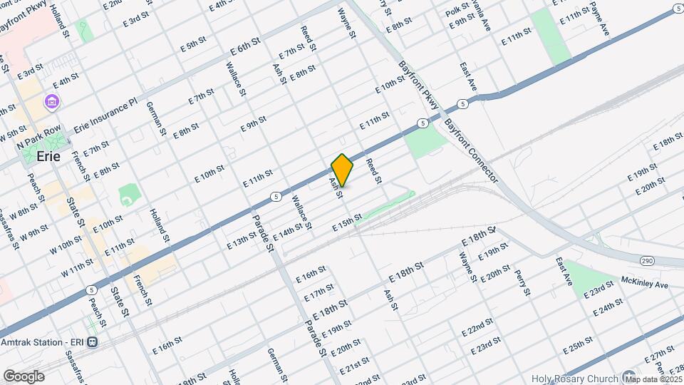 601 E 13th St Map and Location Details