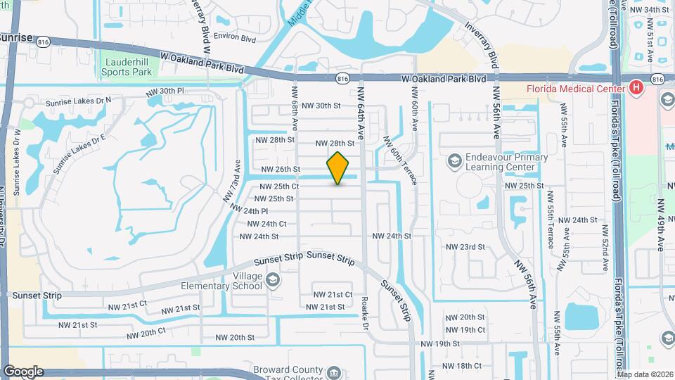 6560 NW 25th Ct Map and Location Details