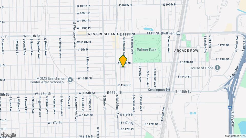 11320 S Edbrooke Ave Map and Location Details