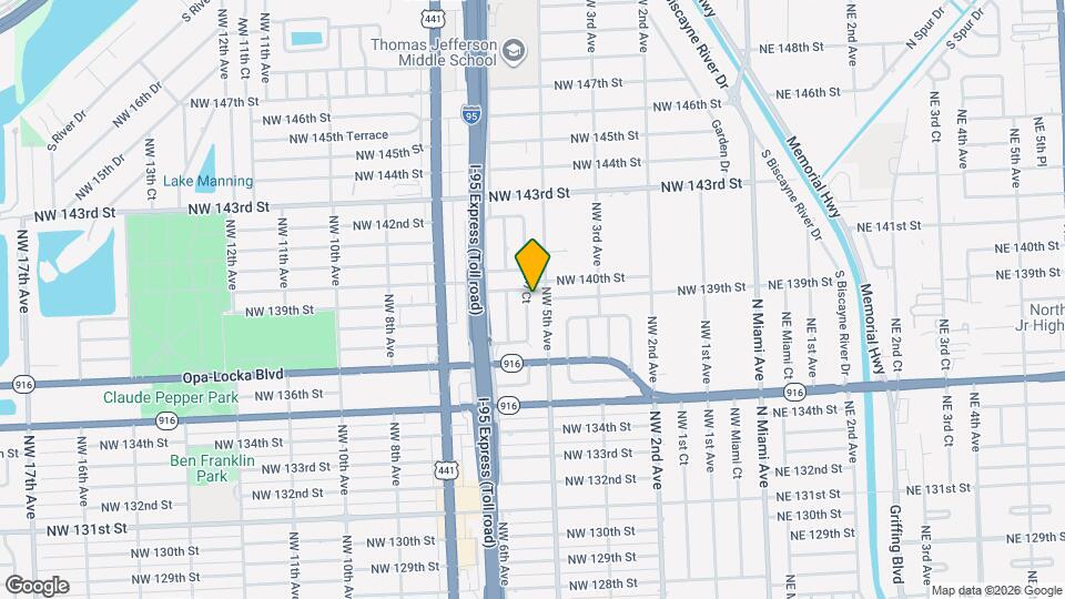 13915 NW 5th Ct Map and Location Details