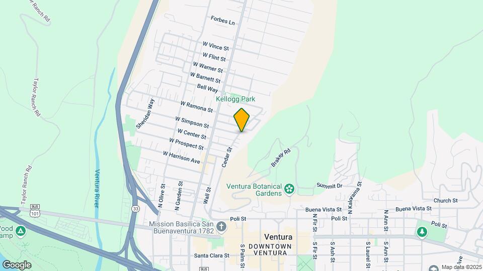 Ventura Valley View Apartments Map and Location Details