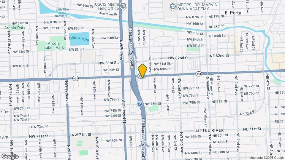 7842 NW 5th Ct Map and Location Details