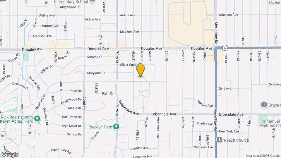 6717 Roseland Dr Mapa y Detalles de la Ubicación