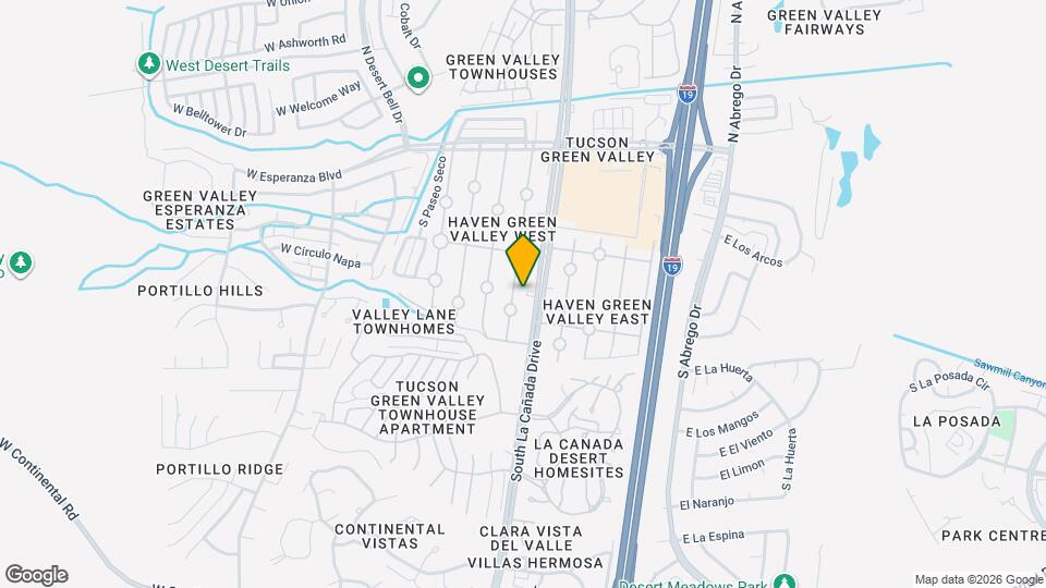 386 South La Cañada Drive Map and Location Details