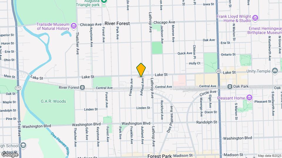 444 Ashland Ave Map and Location Details