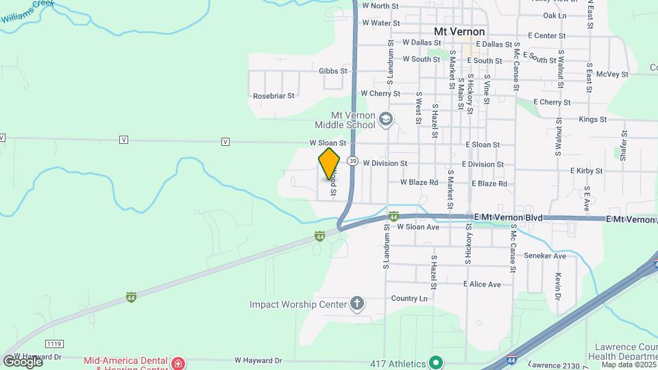 929 Wood St Map and Location Details