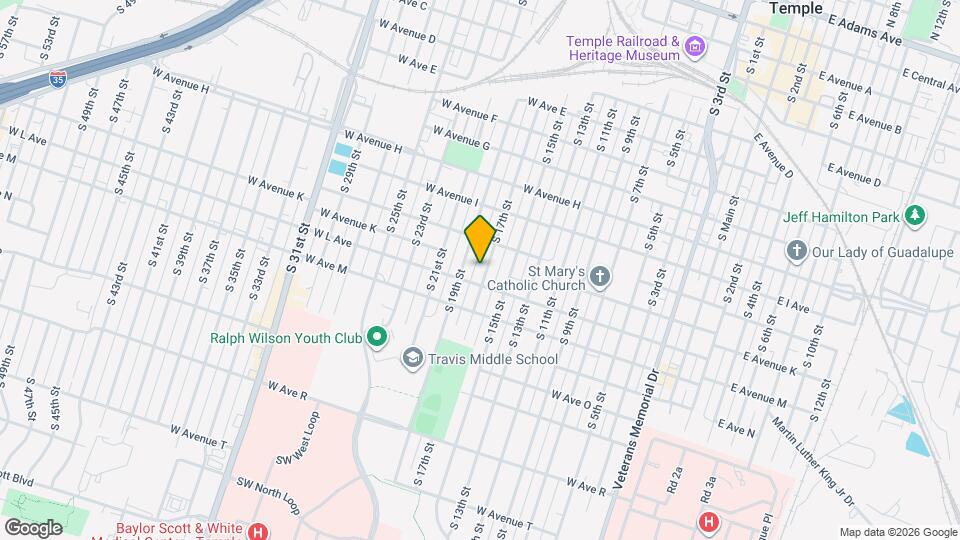 1110 S 17th St Map and Location Details