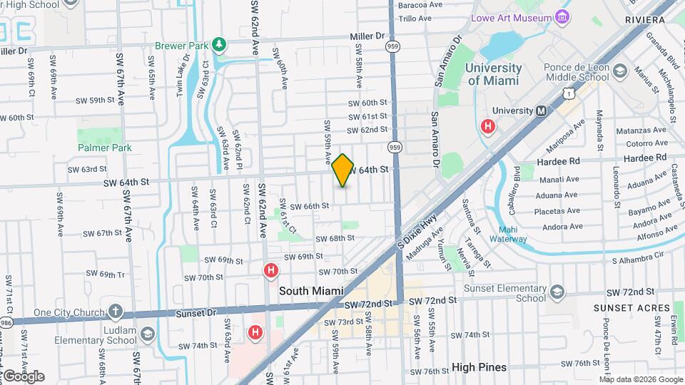 6510 SW 58th Pl Map and Location Details