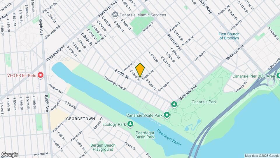 1277 E 82nd St Mapa y Detalles de la Ubicación