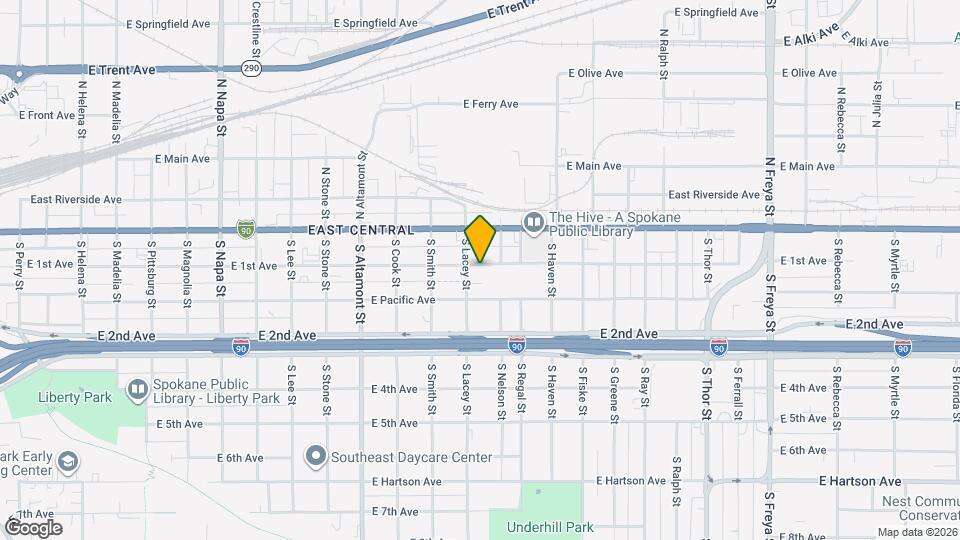 2714 E 1st Ave Mapa y Detalles de la Ubicación