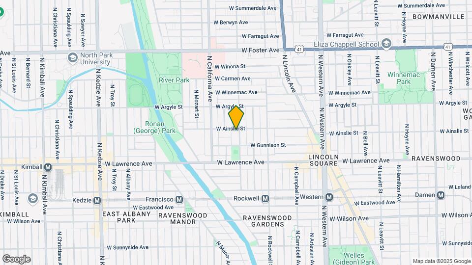 4866 N Washtenaw Ave, Unit M06B Map and Location Details