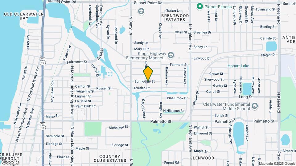 1341 Springdale St Map and Location Details