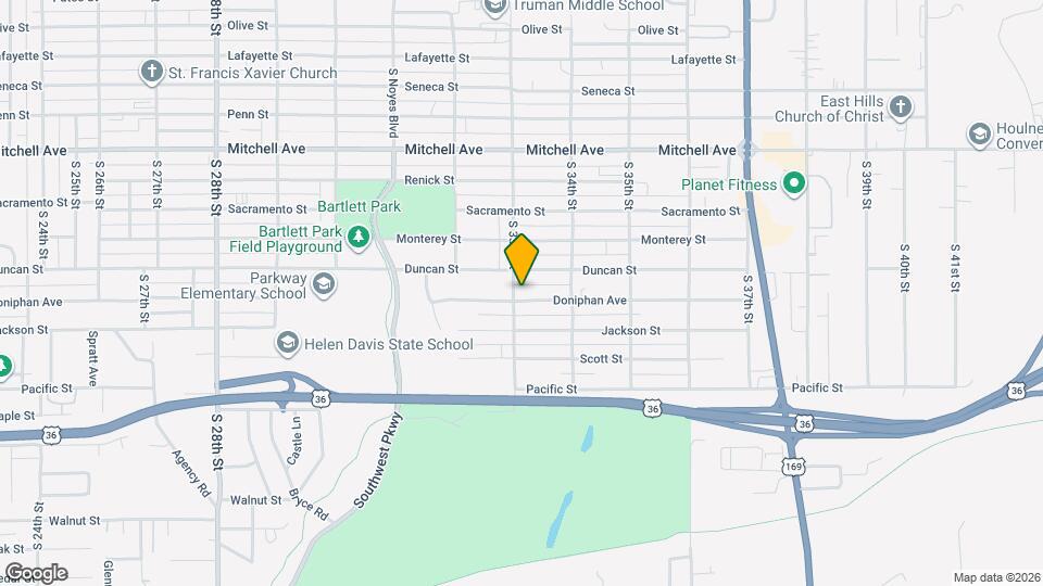 3305 Doniphan Ave Map and Location Details