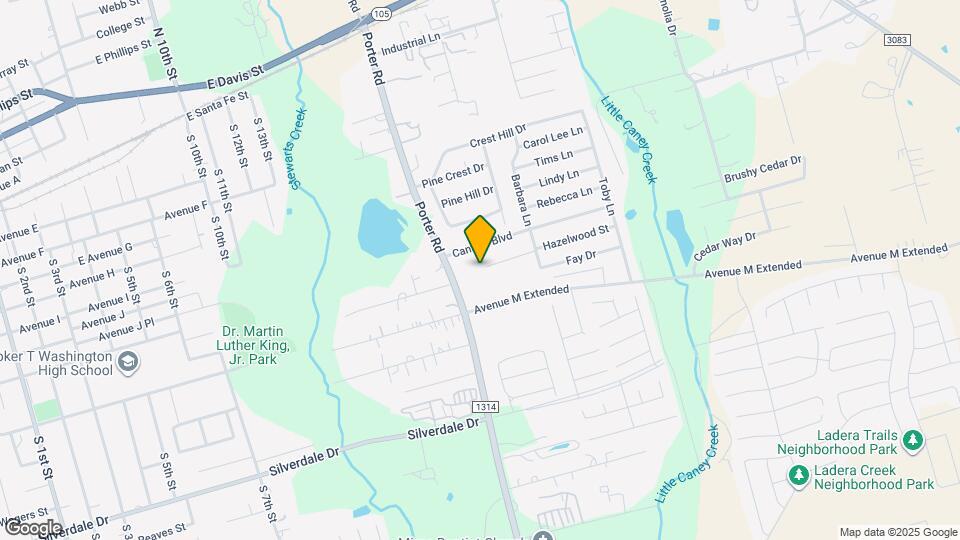 1600 Hazelwood St Map and Location Details