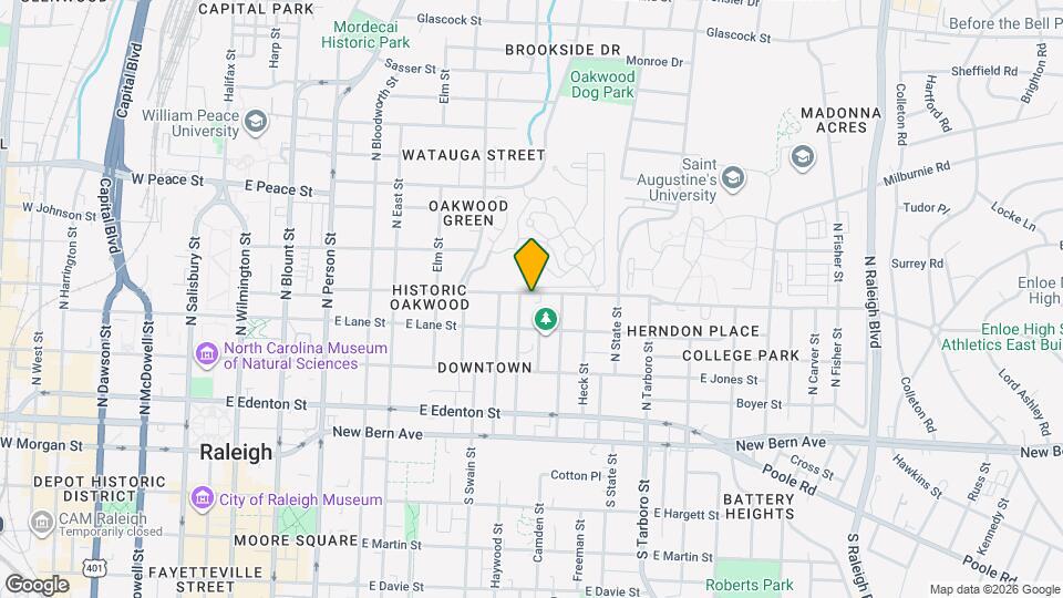 910 Oakwood Ave Map and Location Details
