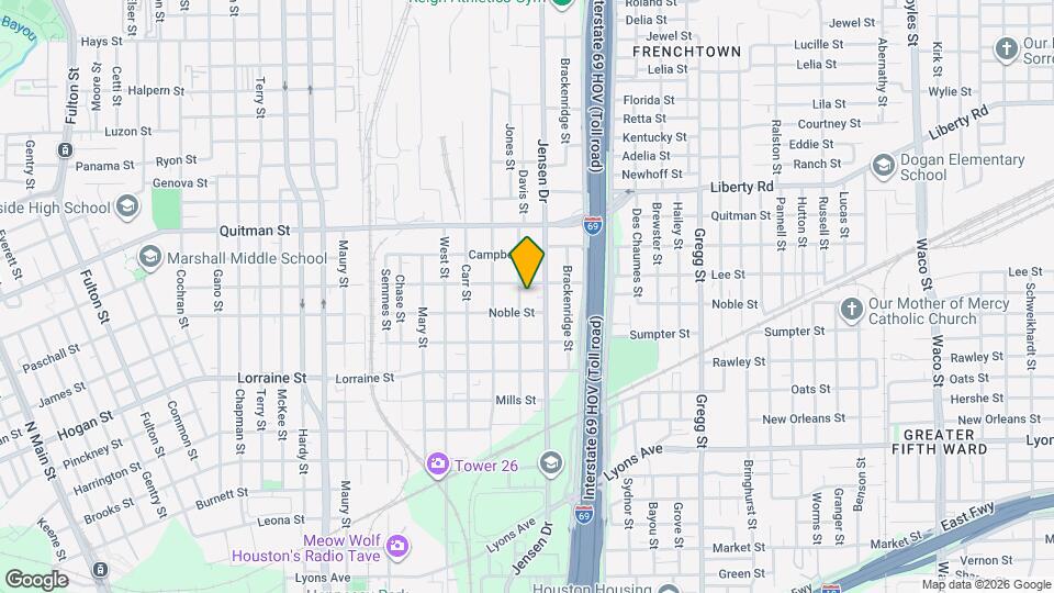 2112 Davis St Map and Location Details