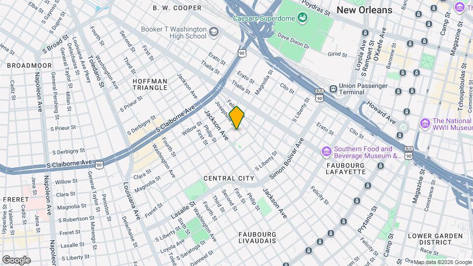 2618 Josephine St Map and Location Details