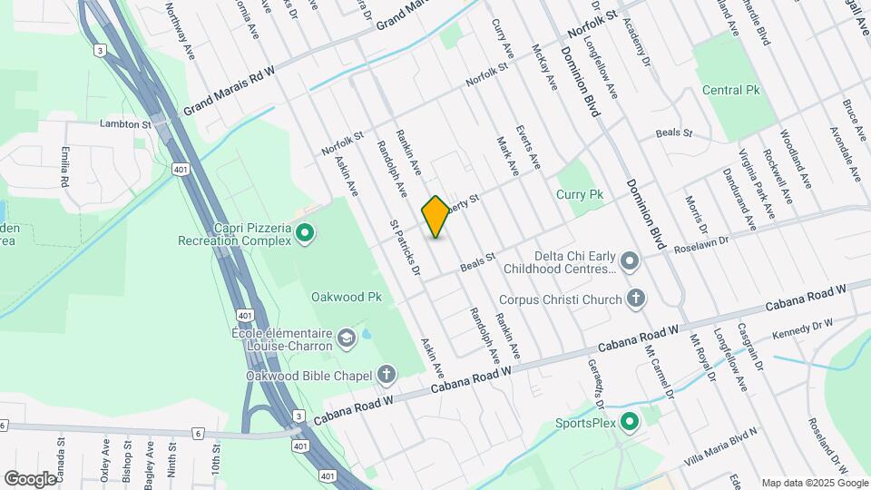 3440 Randolph Ave Map and Location Details