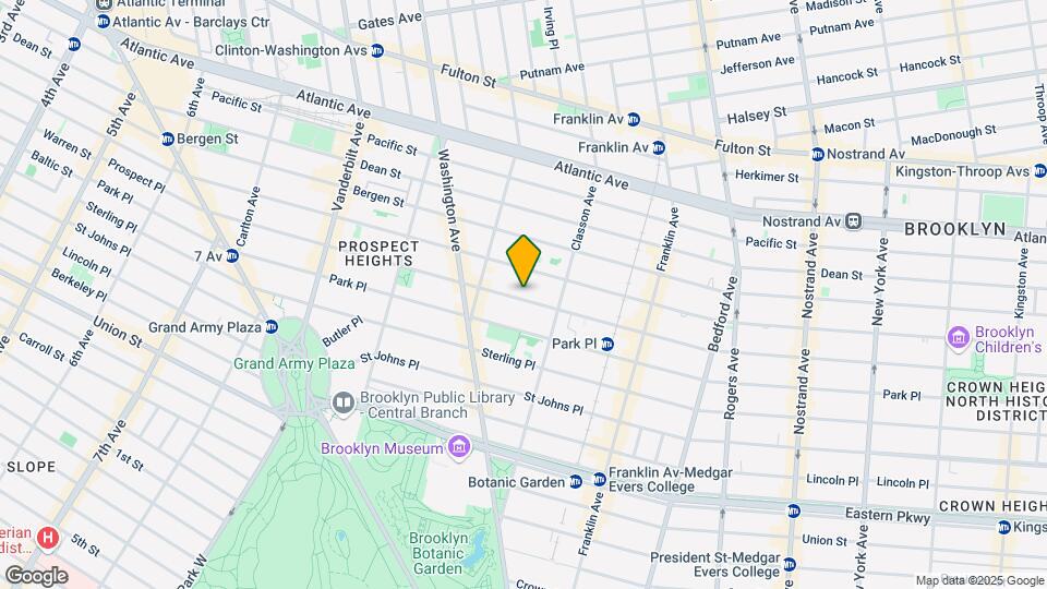 460 Prospect Pl Map and Location Details