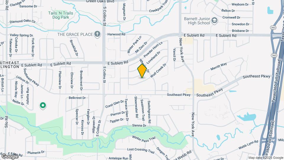 1523 Wolf Creek Dr Map and Location Details