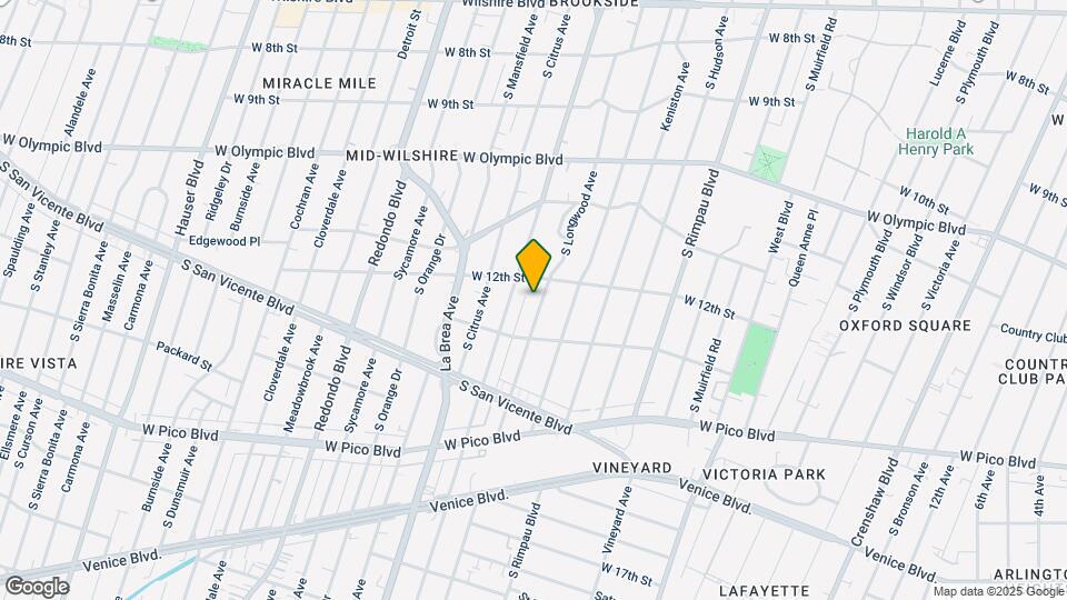 1225 S Longwood Ave Map and Location Details