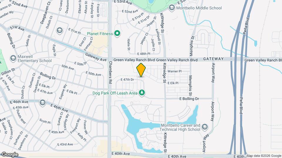 16078 E 47th Dr Map and Location Details