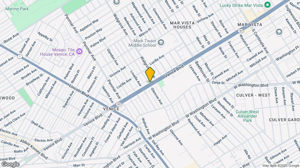 1601 Venice Blvd, Unit 107 Map and Location Details