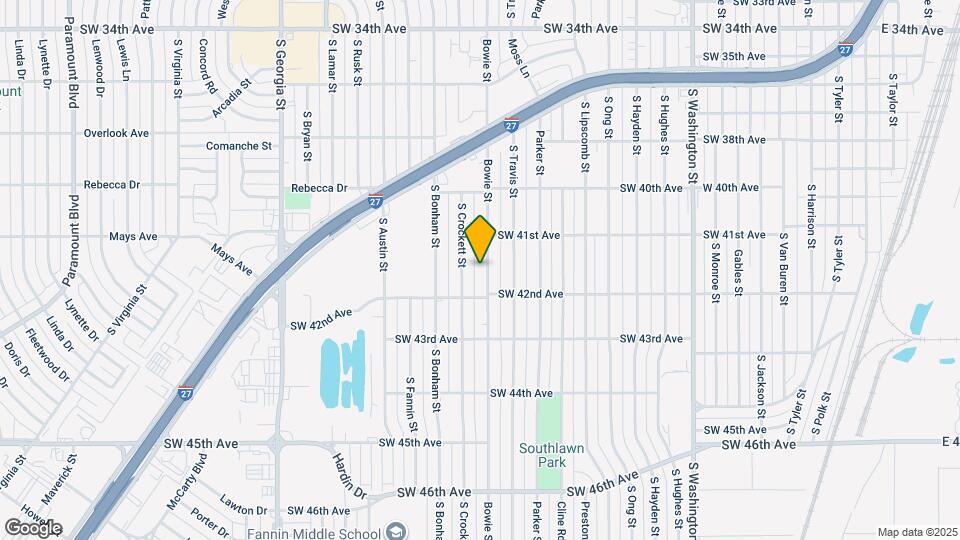 4114 S Bowie St Map and Location Details