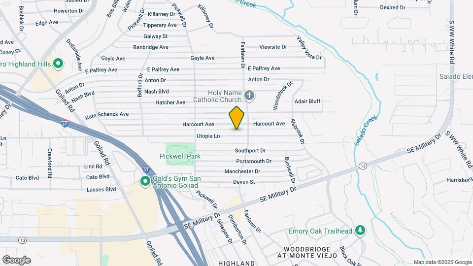 875 Utopia Ln Map and Location Details