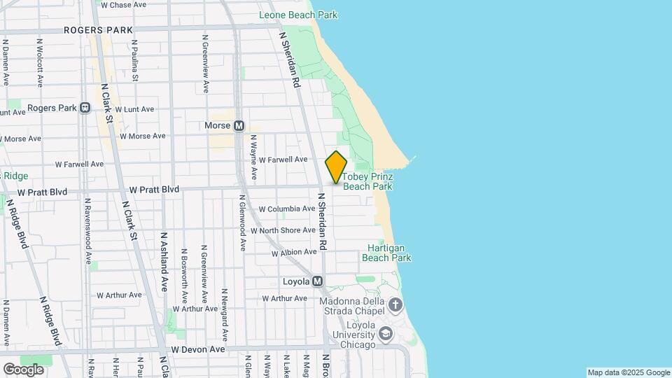 1137 W. Pratt Map and Location Details