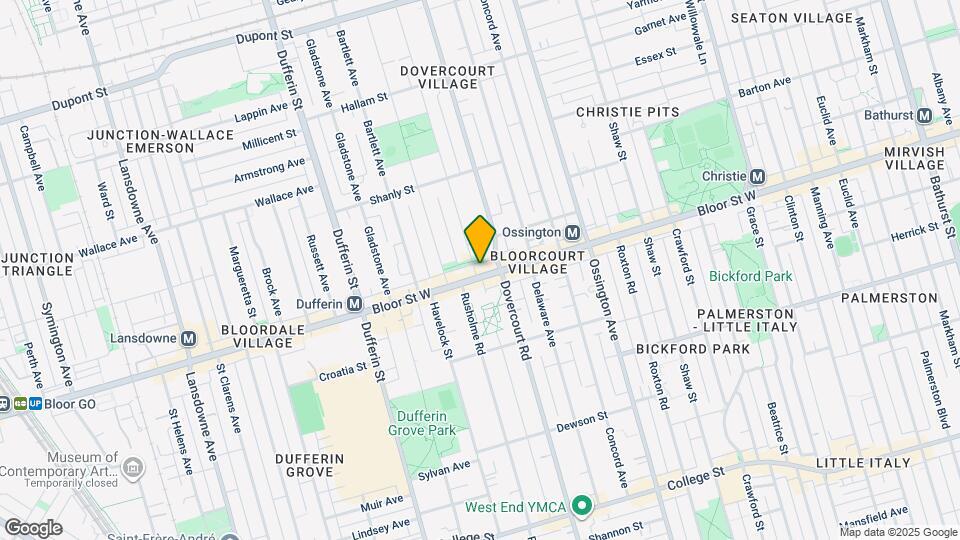 998 Bloor St W Map and Location Details
