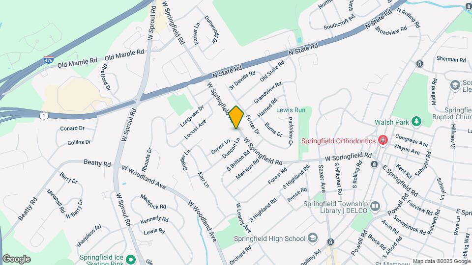 540 W Springfield Rd Map and Location Details