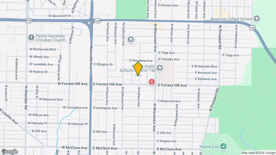 3119 N Indiana Ave Map and Location Details